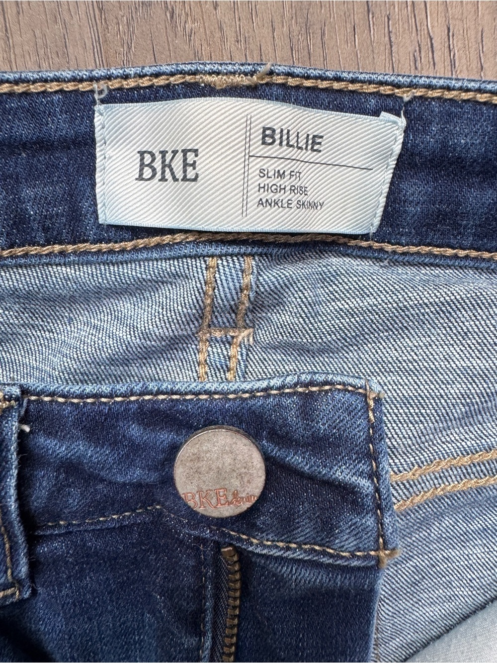BKE Billie Slim Fit High Rise Ankle Skinny Jeans Sz 25 - Picture 9 of 13